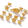 Stainless Steel Multishape Stud Earrings Electroplated Diy Jewelry Accessories