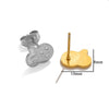 Stainless Steel Multishape Stud Earrings Electroplated Diy Jewelry Accessories