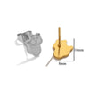 Stainless Steel Multishape Stud Earrings Electroplated Diy Jewelry Accessories