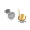 Stainless Steel Multishape Stud Earrings Electroplated Diy Jewelry Accessories