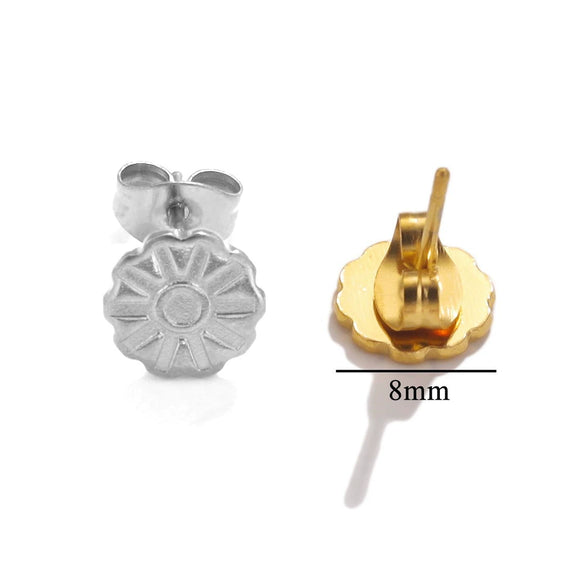 Stainless Steel Multishape Stud Earrings Electroplated Diy Jewelry Accessories