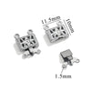 Stainless Steel Multistrand Snap Button Jewelry Accessories For Diy Handmade Bracelet And Necklace Connection Buckle Round Pattern Electroplated