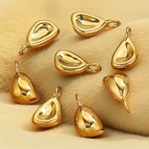 Stainless Steel Multistyle Pendant With Love Drops Bells Pattern Electroplated Diy Accessories