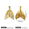 Stainless Steel Multistyle Pendant With Love Drops Bells Pattern Electroplated Diy Accessories