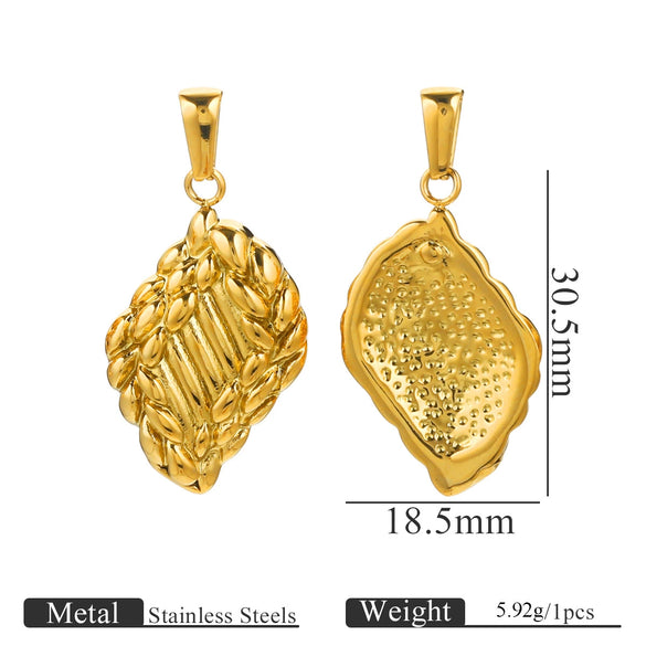 Stainless Steel Multistyle Pendant With Love Drops Bells Pattern Electroplated Diy Accessories