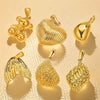Stainless Steel Multistyle Pendant With Love Drops Bells Pattern Electroplated Diy Accessories