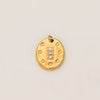 Stainless Steel Myth And Magic Pendant With Star And Drop Shape Electroplated In 18K Gold Color