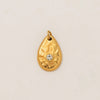 Stainless Steel Myth And Magic Pendant With Star And Drop Shape Electroplated In 18K Gold Color