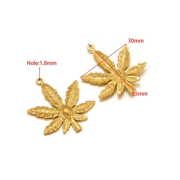 Stainless Steel Natural Geometric Flower Leaf Bow Knot Hollow Sun Jewelry Accessories For Diy Necklace Earrings Bracelet