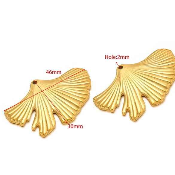 Stainless Steel Natural Geometric Flower Leaf Bow Knot Hollow Sun Jewelry Accessories For Diy Necklace Earrings Bracelet