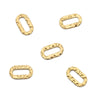 Stainless Steel Natural Geometric Relief Hollow Necklace Pendant And Earrings Accessories With Circle Pattern