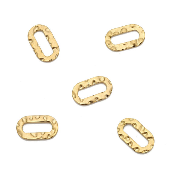 Stainless Steel Natural Geometric Relief Hollow Necklace Pendant And Earrings Accessories With Circle Pattern