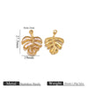 Stainless Steel Natural Shellfish Turtle Starfish Conch Jewelry Diy Pendant Accessories With Electroplating And Totem Pattern