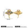 Stainless Steel Natural Shellfish Turtle Starfish Conch Jewelry Diy Pendant Accessories With Electroplating And Totem Pattern
