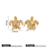Stainless Steel Natural Shellfish Turtle Starfish Conch Jewelry Diy Pendant Accessories With Electroplating And Totem Pattern