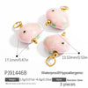 Stainless Steel Natural Stone Handmade Diy Jewelry Pendant And Earrings Accessories With Electroplating Fashion And Minimalist Style