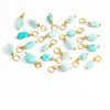 Stainless Steel Natural Stone Handmade Diy Jewelry Pendant And Earrings Accessories With Electroplating Fashion And Minimalist Style