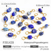 Stainless Steel Natural Stone Handmade Diy Jewelry Pendant And Earrings Accessories With Electroplating Fashion And Minimalist Style