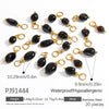 Stainless Steel Natural Stone Handmade Diy Jewelry Pendant And Earrings Accessories With Electroplating Fashion And Minimalist Style