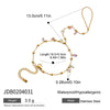 Stainless Steel Natural Stone Mitten Bracelet For Women Electroplated Light Luxury Hand Jewelry