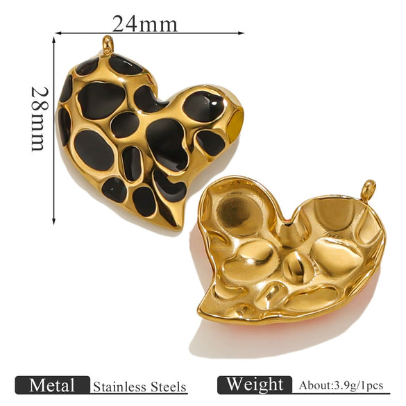 Stainless Steel Natural Stone Oil Drop Eight Eyes Pendant Necklace Jewelry Accessories