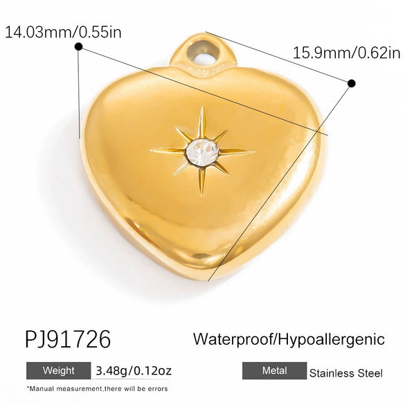 Stainless Steel Natural Stone Pendant Necklace Jewelry Accessories Elegant Minimalist Electroplated