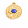 Stainless Steel Natural Stone Pendant Necklace Jewelry Accessories Elegant Minimalist Electroplated