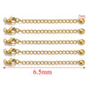 Stainless Steel Natural Style Belt Chain Tail Chain Extension Chain Buckle Lobster Buckle Jewelry Accessories With Electroplating