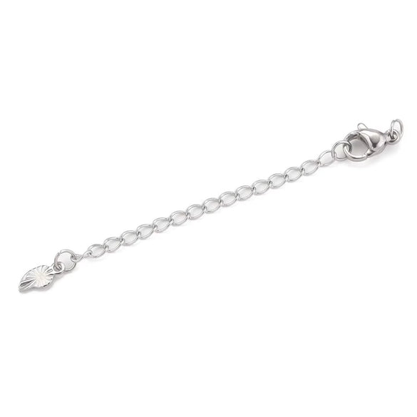 Stainless Steel Natural Style Belt Chain Tail Chain Extension Chain Buckle Lobster Buckle Jewelry Accessories With Electroplating