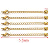 Stainless Steel Natural Style Belt Chain Tail Chain Extension Chain Buckle Lobster Buckle Jewelry Accessories With Electroplating