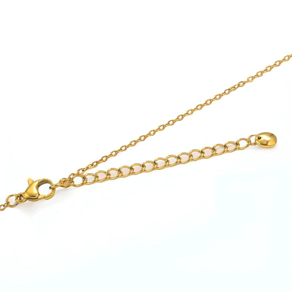 Stainless Steel Natural Style Belt Chain Tail Chain Extension Chain Buckle Lobster Buckle Jewelry Accessories With Electroplating