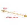 Stainless Steel Natural Style Belt Chain Tail Chain Extension Chain Buckle Lobster Buckle Jewelry Accessories With Electroplating