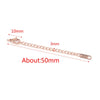Stainless Steel Natural Style Belt Chain Tail Chain Extension Chain Buckle Lobster Buckle Jewelry Accessories With Electroplating