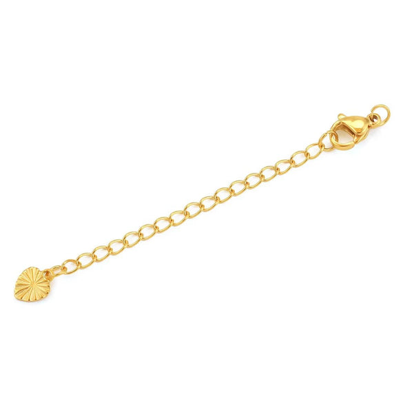 Stainless Steel Natural Style Belt Chain Tail Chain Extension Chain Buckle Lobster Buckle Jewelry Accessories With Electroplating