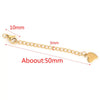 Stainless Steel Natural Style Belt Chain Tail Chain Extension Chain Buckle Lobster Buckle Jewelry Accessories With Electroplating