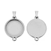 Stainless Steel Natural Style Water Drop Pendant Necklace With Electroplating Process