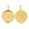 Stainless Steel Natural Style Water Drop Pendant Necklace With Electroplating Process