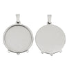 Stainless Steel Natural Style Water Drop Pendant Necklace With Electroplating Process