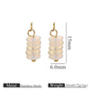Stainless Steel Natural Tiger Eye Stone Beads Handmade Jewelry Accessories Electroplated Earrings Bracelet
