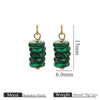 Stainless Steel Natural Tiger Eye Stone Beads Handmade Jewelry Accessories Electroplated Earrings Bracelet