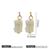Stainless Steel Natural Tiger Eye Stone Beads Handmade Jewelry Accessories Electroplated Earrings Bracelet