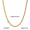 Stainless Steel Necklace Cuban Chain Snake Bone Chain Twist Chain Cross Chain Geometric Electroplated Women's
