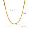 Stainless Steel Necklace Cuban Chain Snake Bone Chain Twist Chain Cross Chain Geometric Electroplated Women's