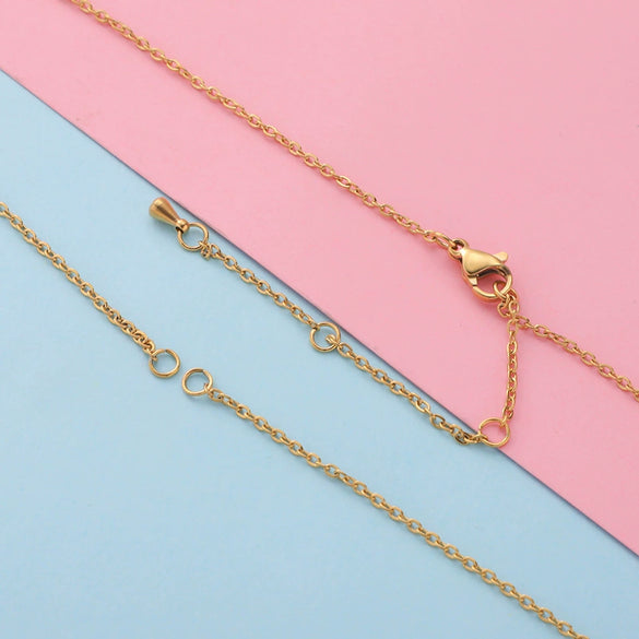 Stainless Steel Necklace Furnace Vacuum Electroplated Glossy Jewelry Accessories