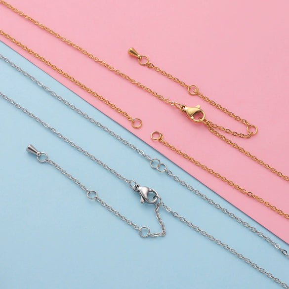 Stainless Steel Necklace Furnace Vacuum Electroplated Glossy Jewelry Accessories