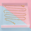 Stainless Steel Necklace Furnace Vacuum Electroplated Glossy Jewelry Accessories