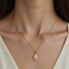 Stainless Steel Necklace With Animal Zodiac U Shaped Pendant Electroplated Handmade
