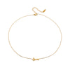 Stainless Steel Necklace With Bow Pendant Electroplated Light Luxury Minimalist Jewelry