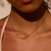 Stainless Steel Necklace With Bow Pendant Electroplated Light Luxury Minimalist Jewelry