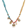 Stainless Steel Necklace With Geometric Star And Starfish Round Pendant Electroplating Marine Series